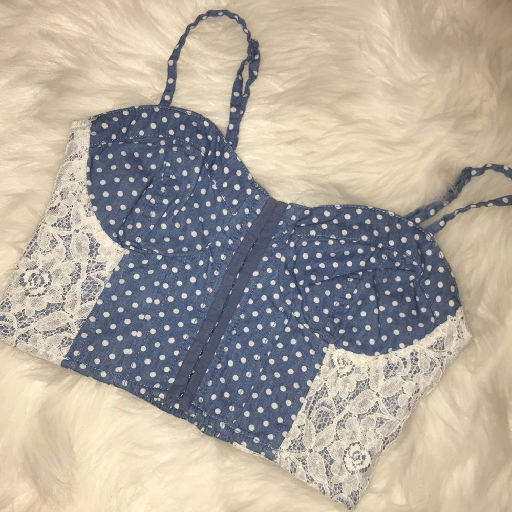 Bohemian Polka Dot Crop Top
